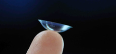 Optilens small contact lens finger lg 1 